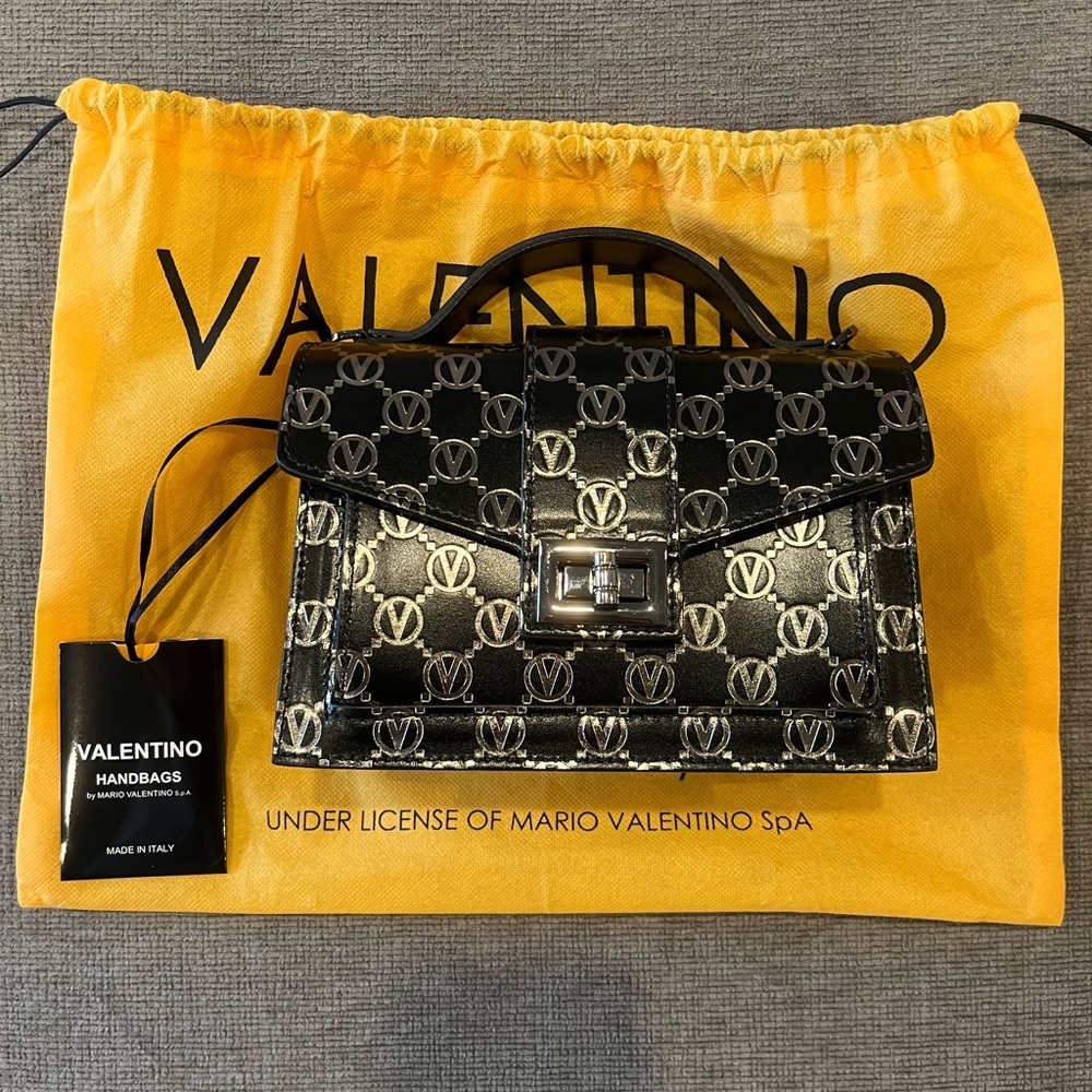 WORN TWICE - Valentino by Mario Valentino Monogram Top Handle Bag - Picture 8 of 16